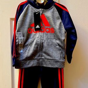 Adidas Boys 2 piece 3T Sweat Outfit